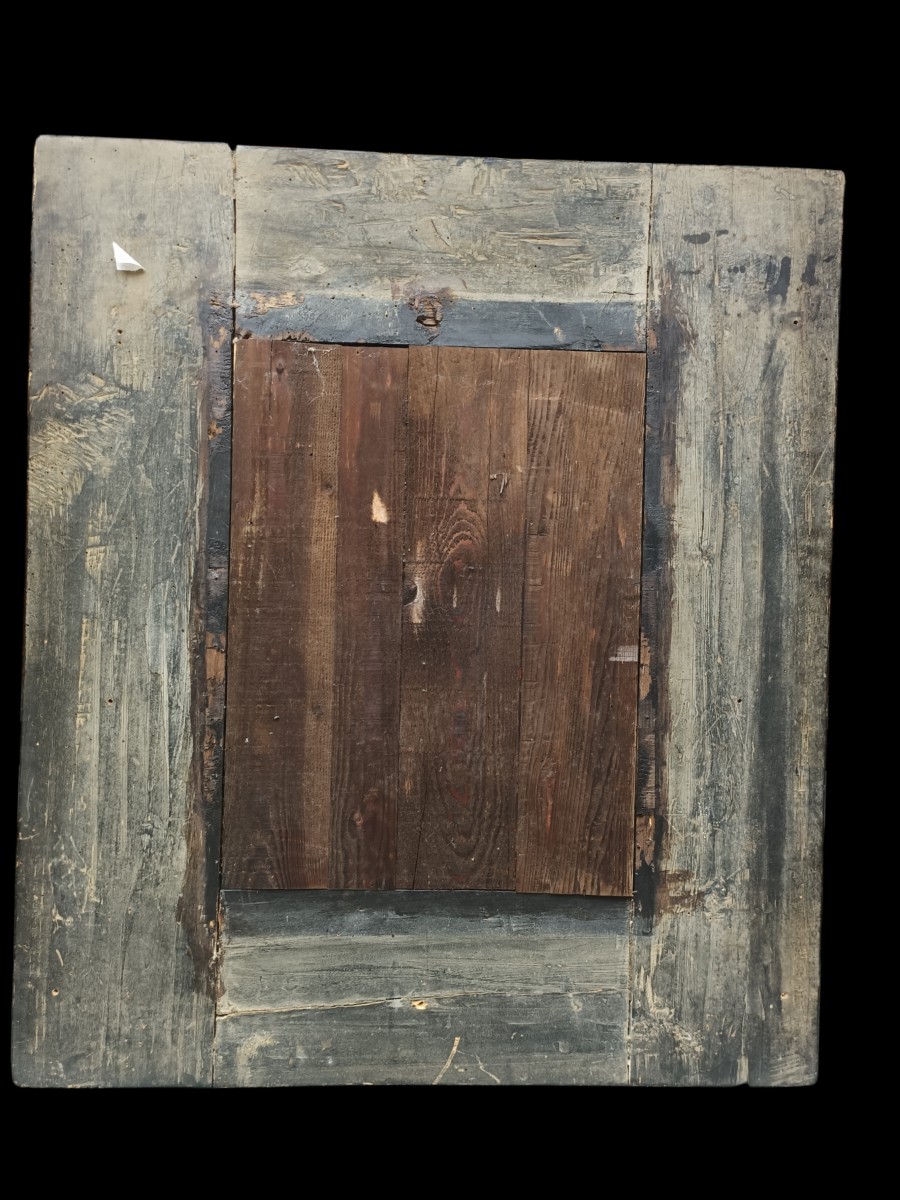 Specchiera in legno ebanizzato,tartaruga e ottone. Nord europa,fine XVIII secolo.-photo-2