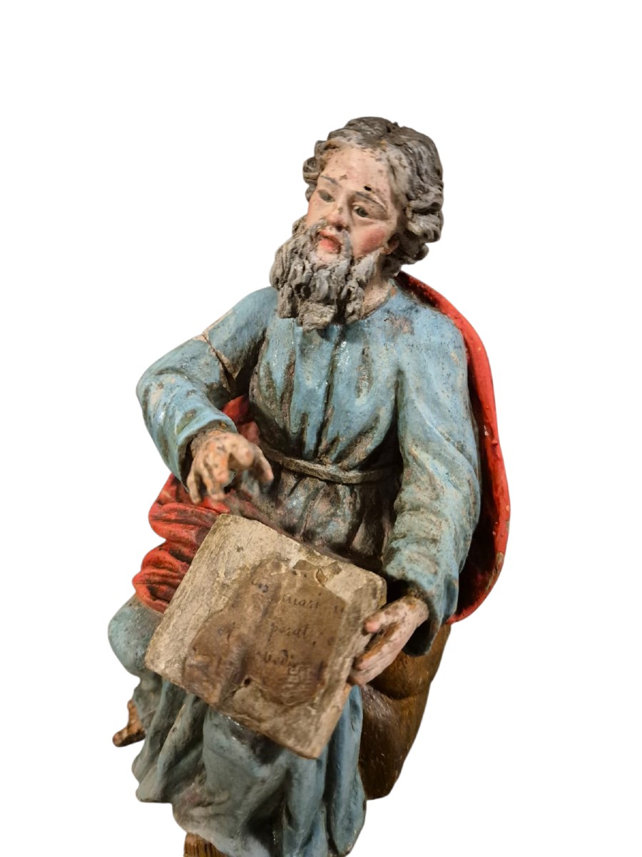 Sculture dei quattro evangelisti.Napoli,fine XVII secolo.-photo-4