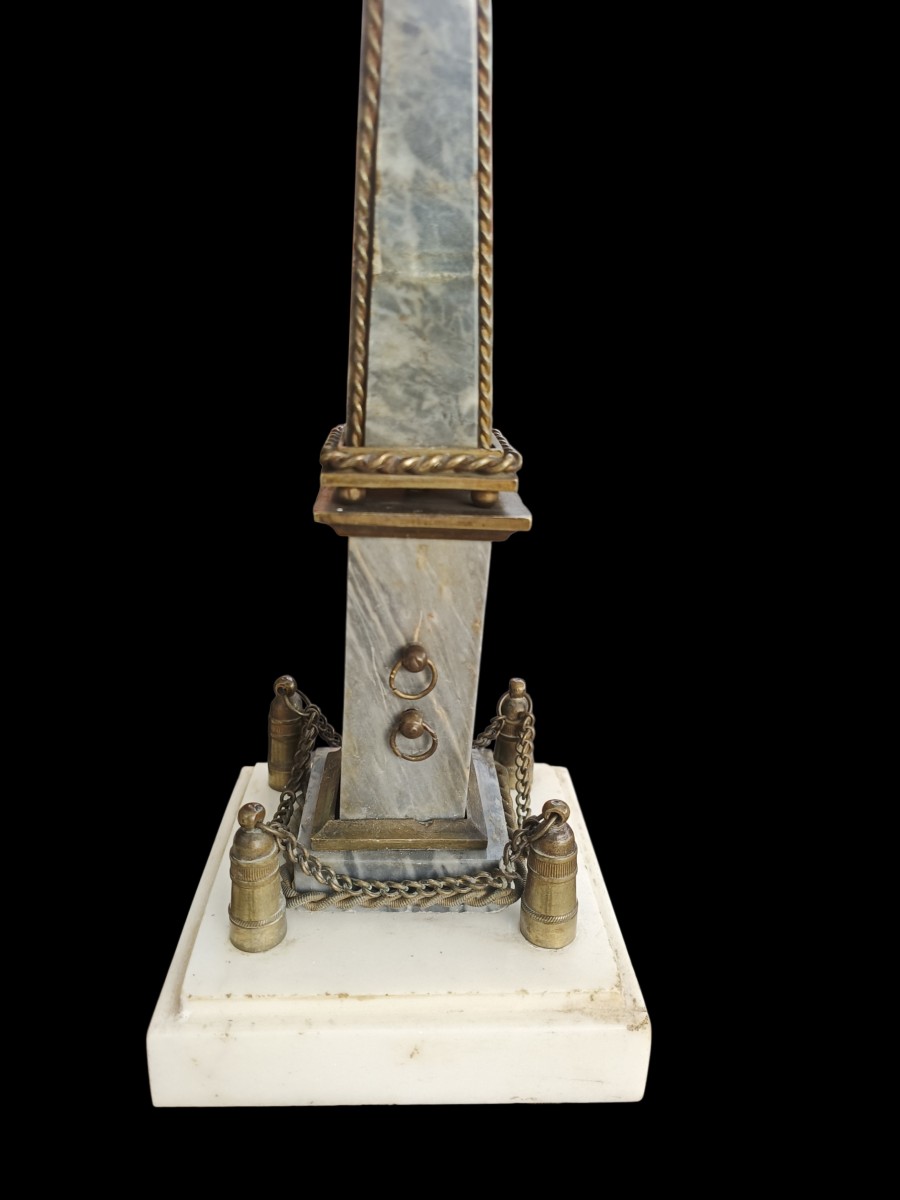 Coppia obelischi grand tour.Italia,XIX secolo.-photo-4