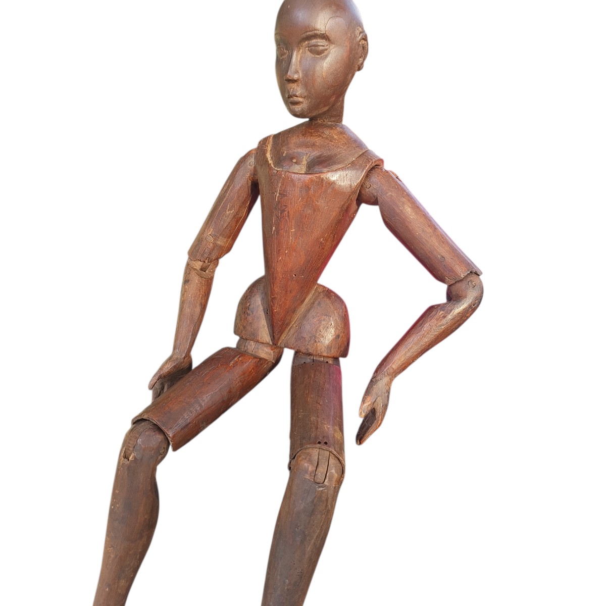 Manichino femminile da pittore in legno.Fine XVIII secolo.-photo-3