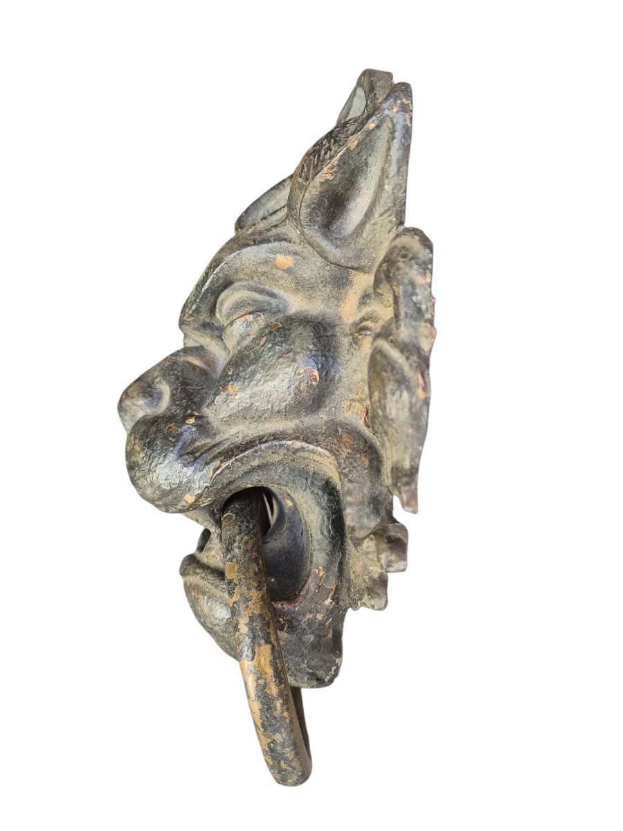 Mascherone in bronzo. Italia,XIX secolo.-photo-3