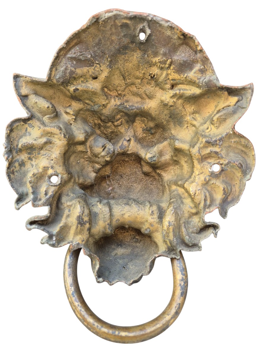 Mascherone in bronzo. Italia,XIX secolo.-photo-2