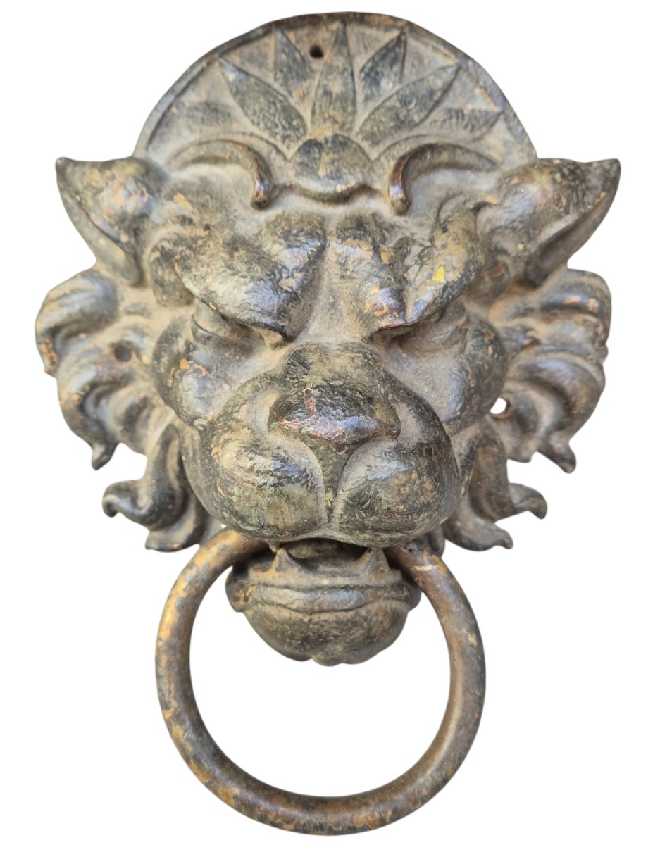 Mascherone in bronzo. Italia,XIX secolo.