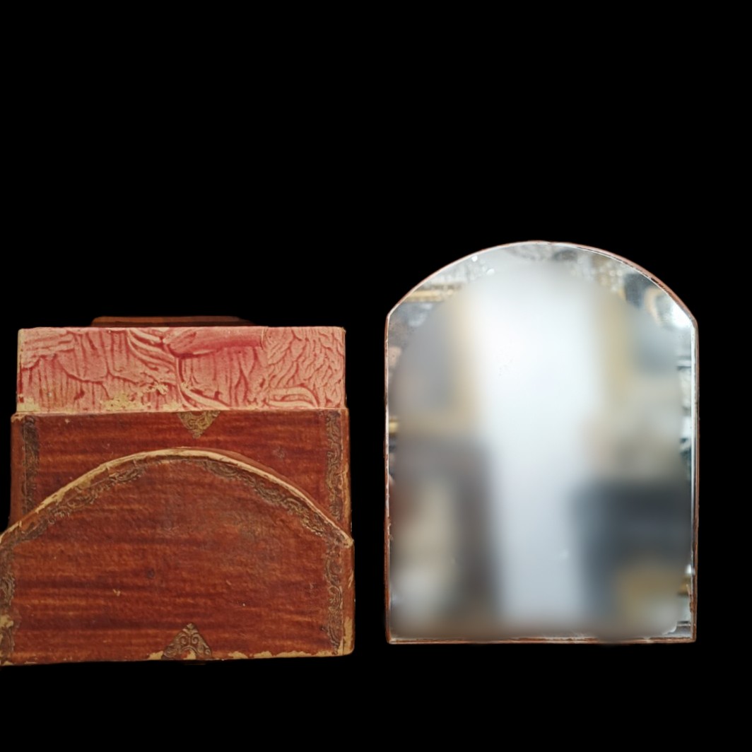 Specchio da viaggio.Italia,inizio XIX secolo.-photo-2