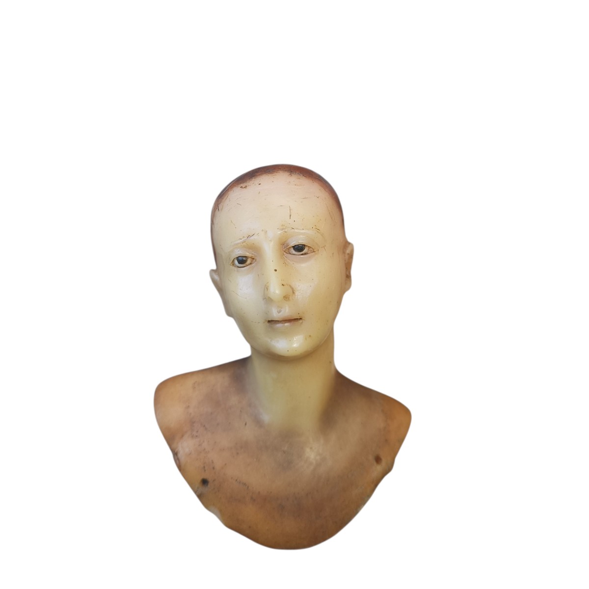 Piccolo busto in cera.Napoli,fine XVIII secolo.-photo-2