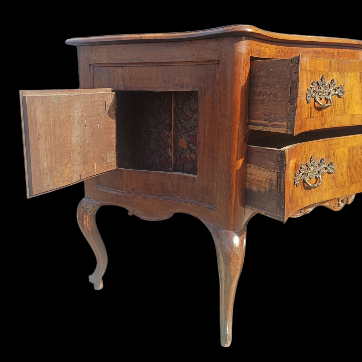 Cassettone in legno lastronato.Veneto,XVIII secolo.-photo-2