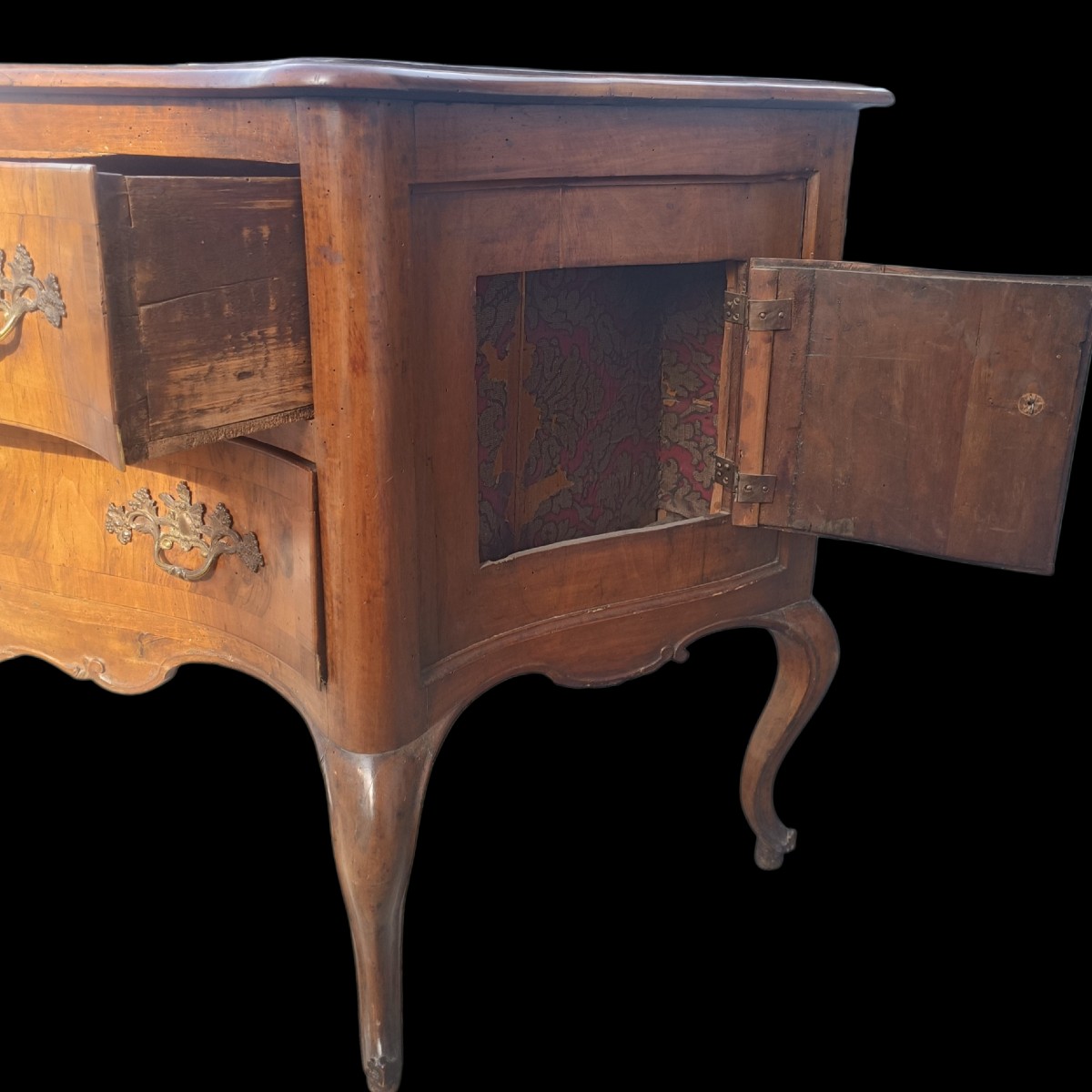 Cassettone in legno lastronato.Veneto,XVIII secolo.-photo-4