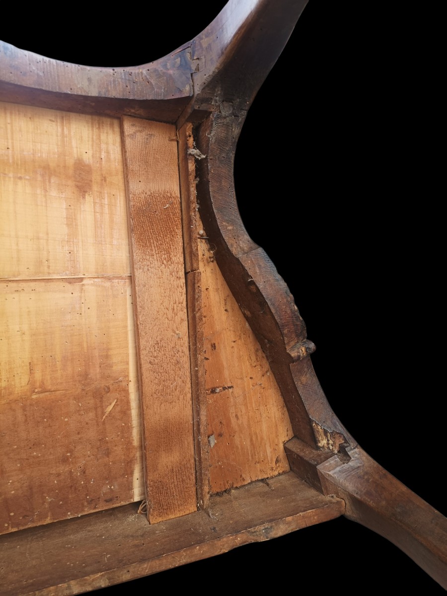 Cassettone in legno lastronato.Veneto,XVIII secolo.-photo-5