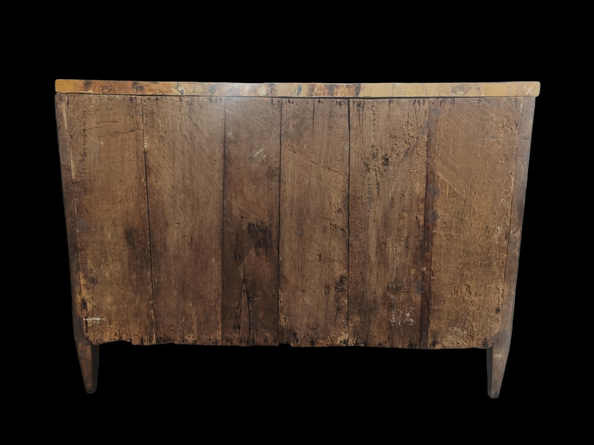 Cassettone in legno intarsiato.Lombardia,fine XVIII secolo.-photo-2