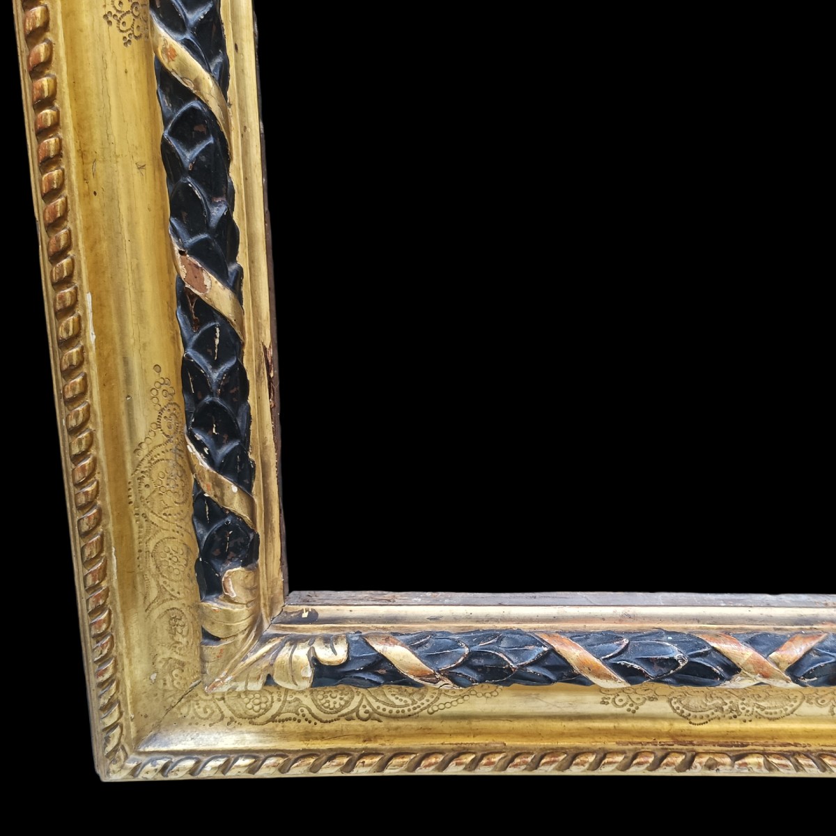 Cornice in legno dorato.Italia,XIX secolo.-photo-3