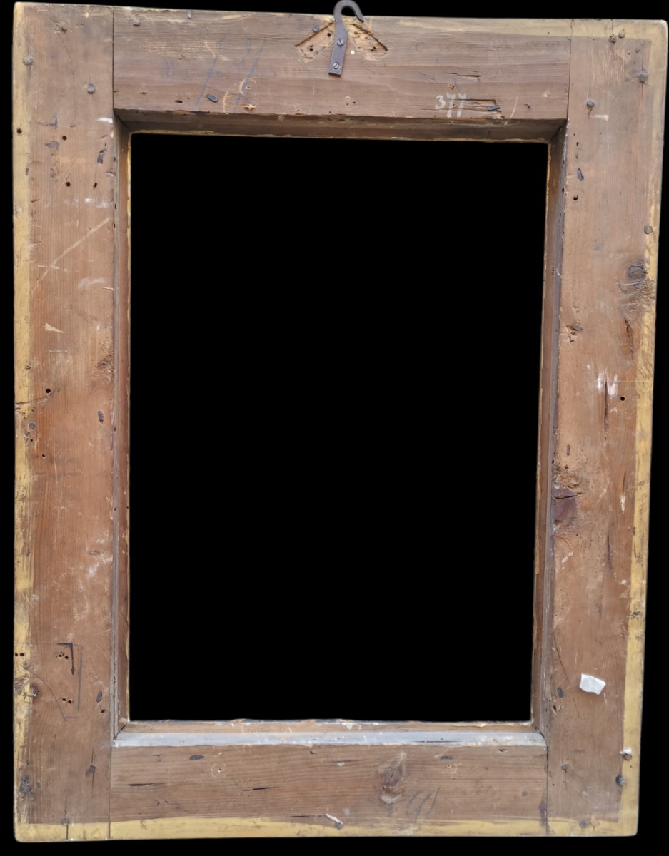 Cornice in legno dorato.Italia,XIX secolo.-photo-1