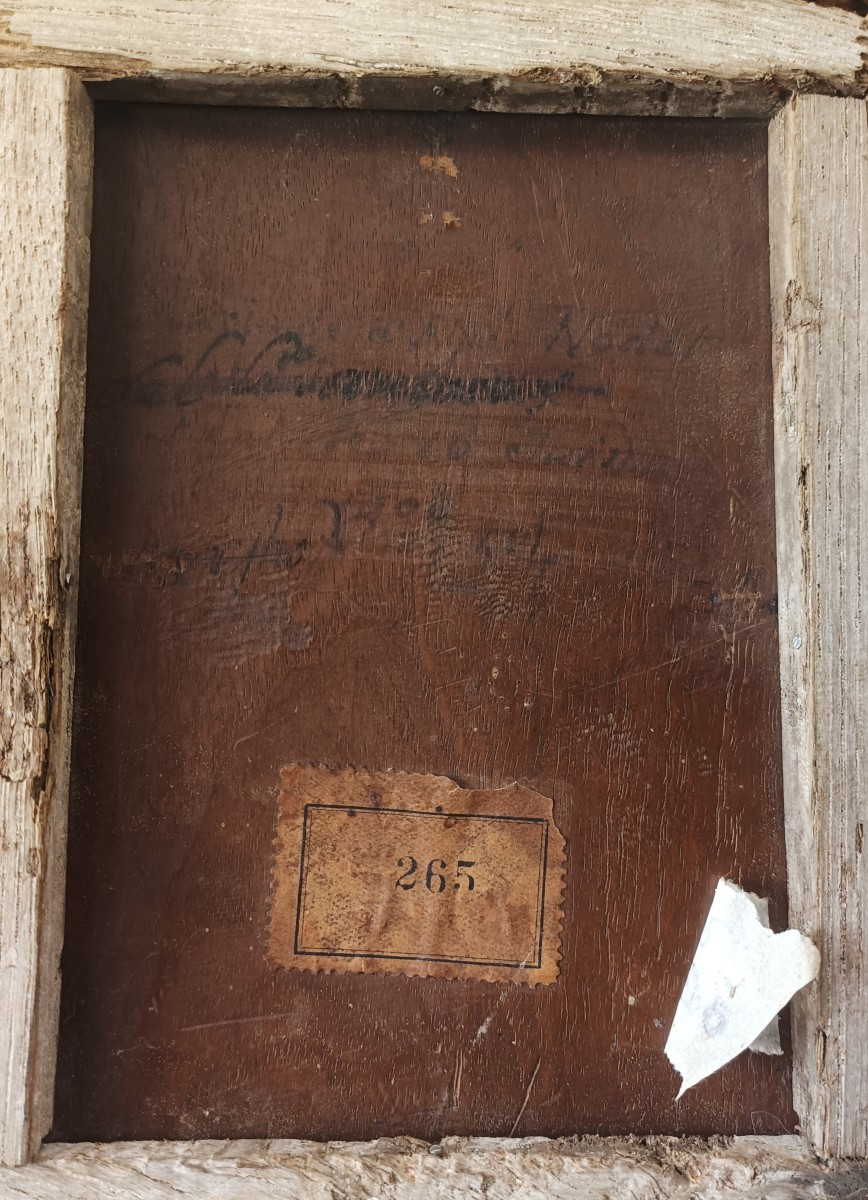 Dipinto su carta raffigurante Vergine Maria.Spagna,XVI secolo.-photo-4