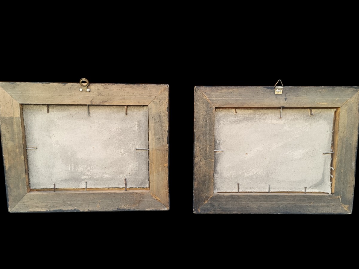 Coppia di oli su tela raffiguranti Venezia.Italia,inizio XX secolo.-photo-4