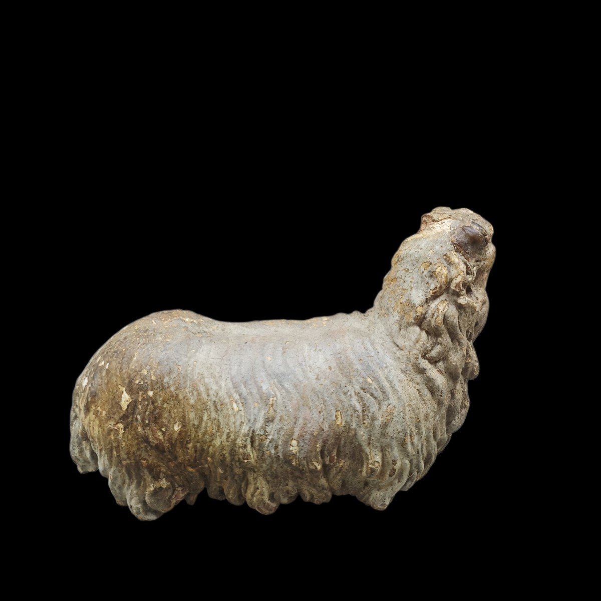 Scultura in terracotta raffigurante pecora.Italia,XVIII secolo.-photo-2