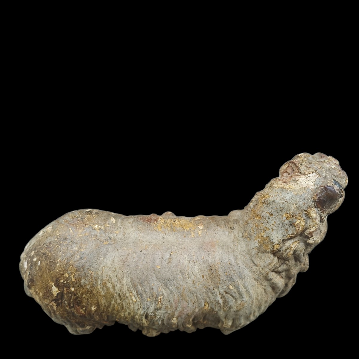 Scultura in terracotta raffigurante pecora.Italia,XVIII secolo.-photo-3