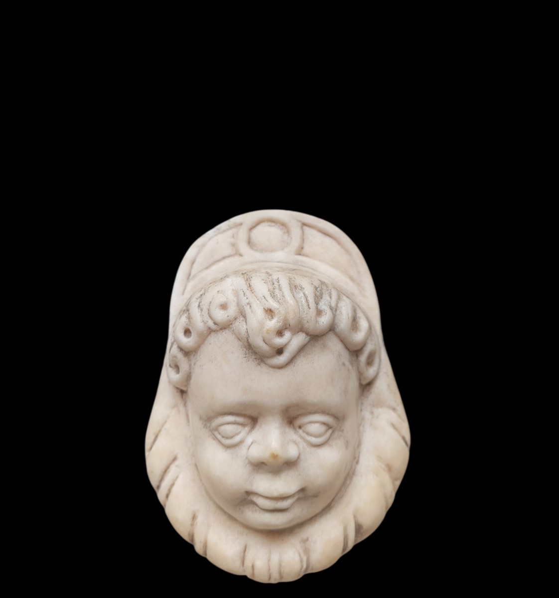 Fermacarte in marmo bianco.Italia,XIX secolo.