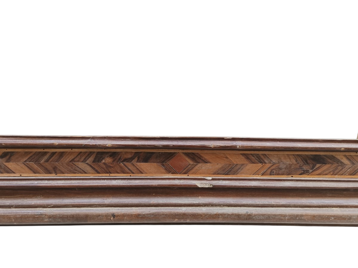 Cornice in legno intarsiato.Italia centrale,XVIII secolo.-photo-4