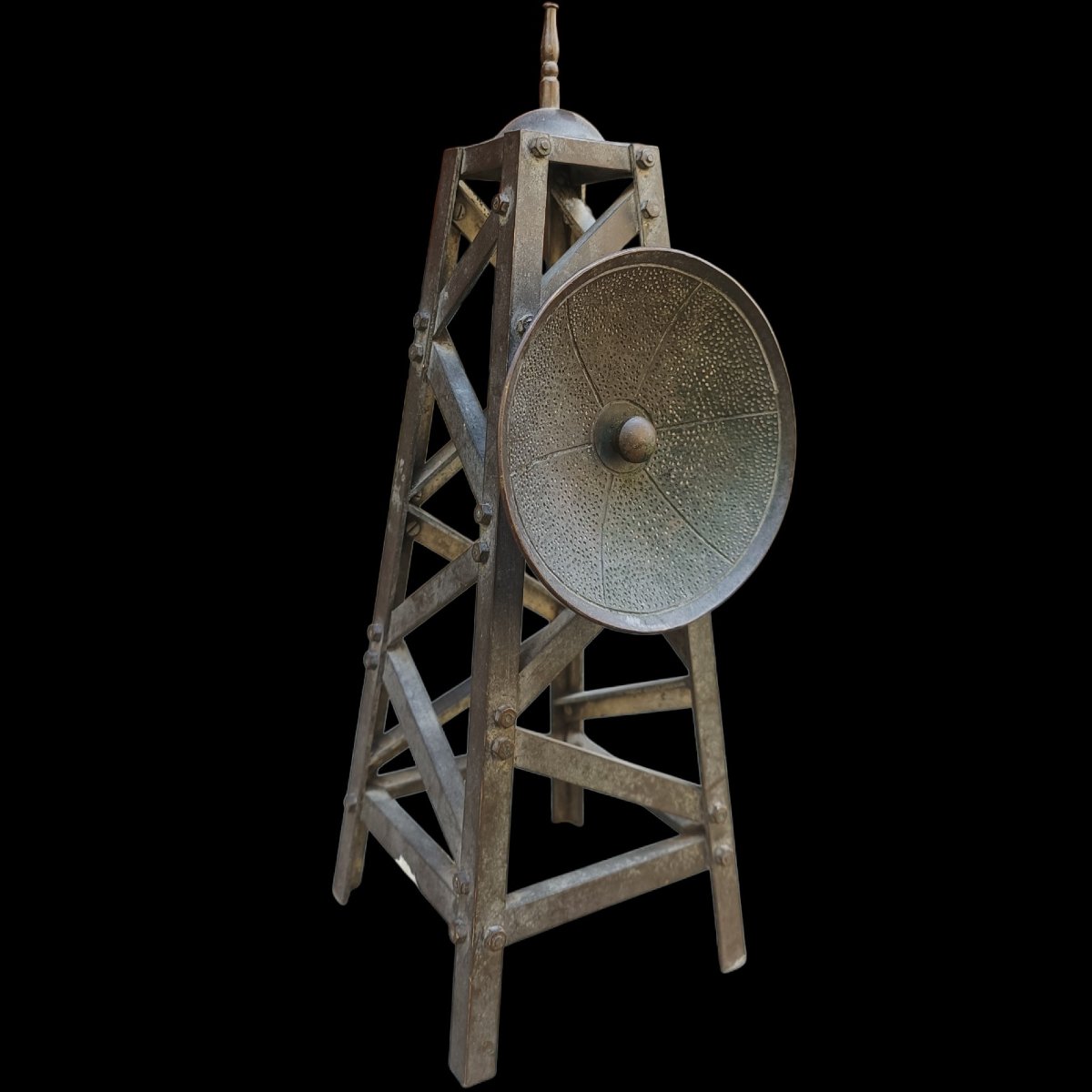 Modellino di torre radio in ferro. Inizio del XX secolo.-photo-2