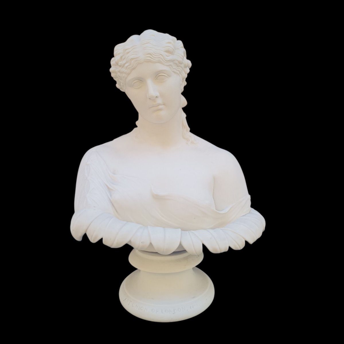Busto di Clytie in biscuit. Art Union of London,1855.