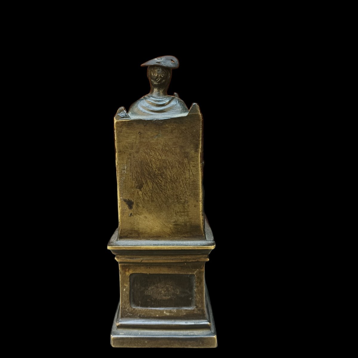 Scultura in bronzo raffigurante San Pietro.Italia,XIX secolo.-photo-1
