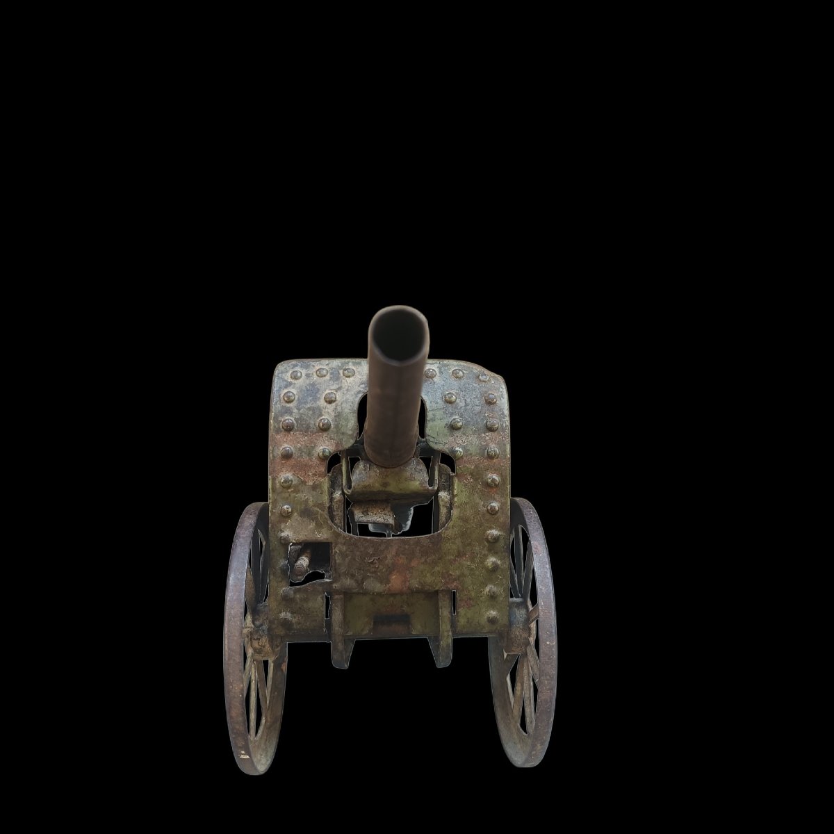 Modello di cannone in ferro.Italia,inizio del XX secolo.-photo-3