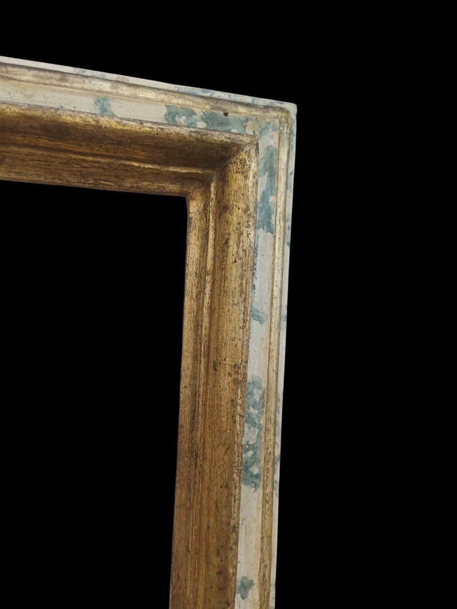 Coppia di disegni del XIX secolo con cornici del XVIII secolo.-photo-2