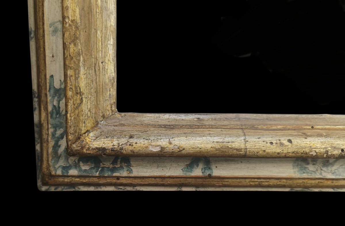 Coppia di disegni del XIX secolo con cornici del XVIII secolo.-photo-3