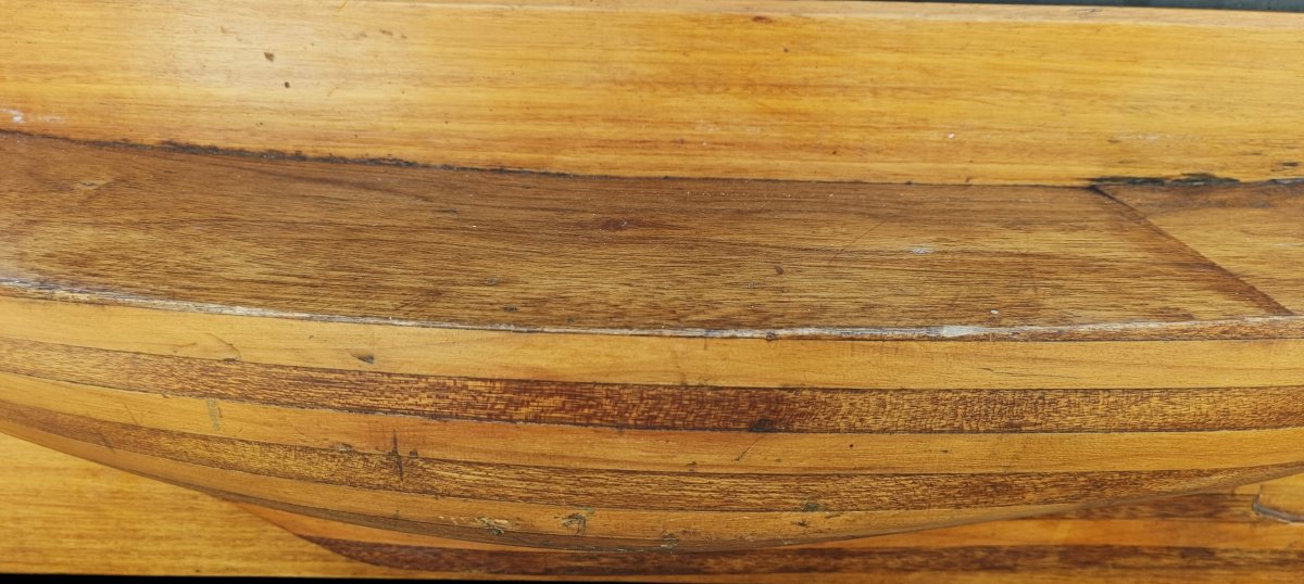 Grande Mezzo scafo di barca in legno.Italia,prima metà XX secolo.-photo-4