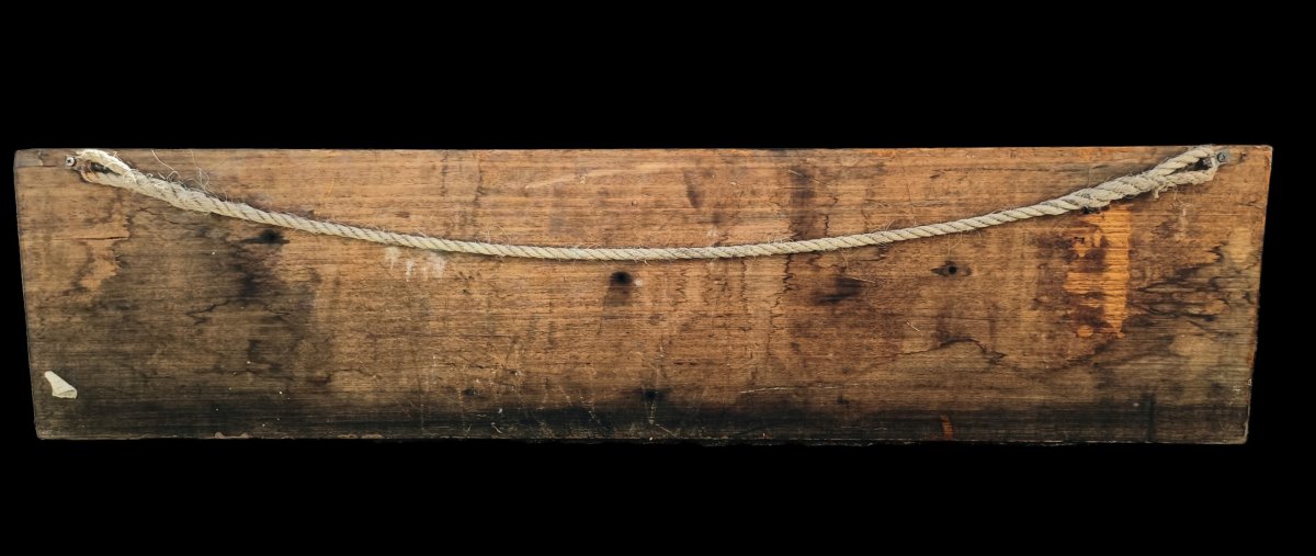 Grande Mezzo scafo di barca in legno.Italia,prima metà XX secolo.-photo-1