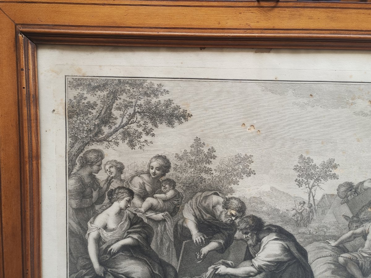 Collezione di quattro incisioni con cornici coeve.Italia,inizio XIX secolo.-photo-2