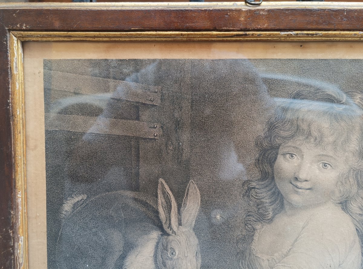 Serie di quattro incisioni raffiguranti bambine.Alessandro Zaffonato,inizio XIX secolo.-photo-3