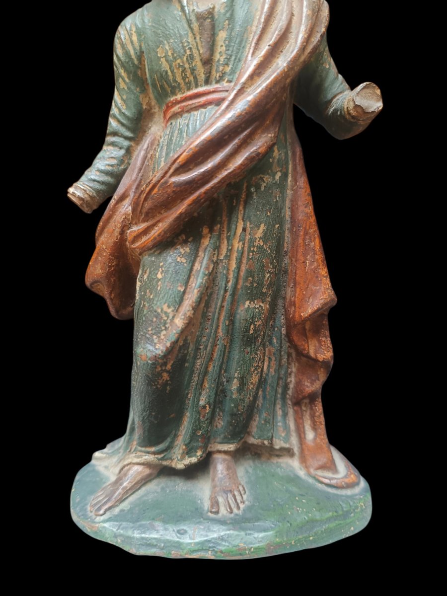 Scultura in terracotta policroma. Italia,XVII secolo.-photo-2