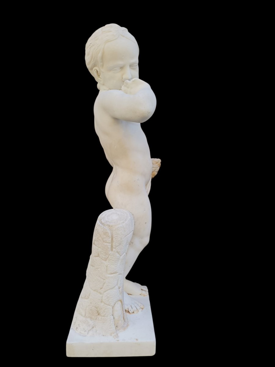 Scultura in marmo bianco.Italia,inizio XIX secolo-photo-2