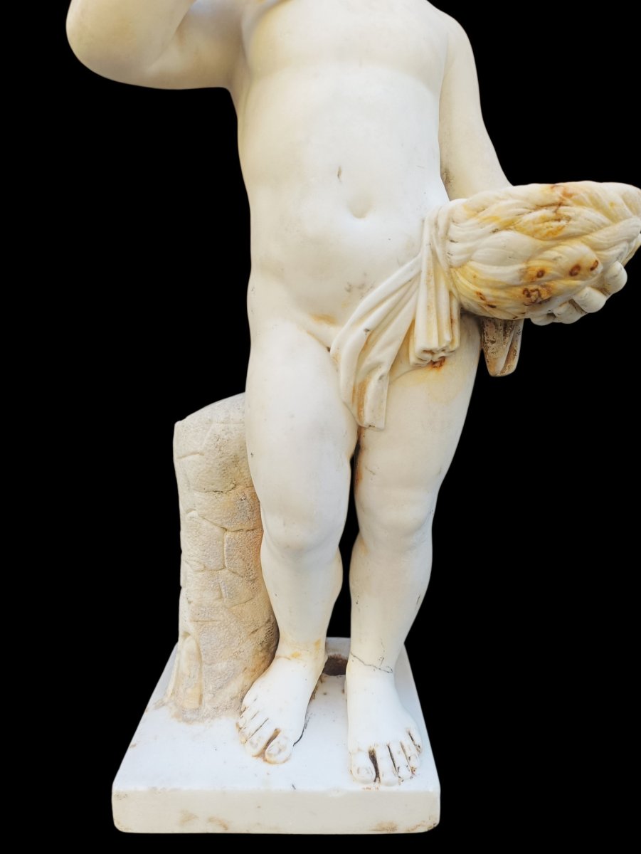 Scultura in marmo bianco.Italia,inizio XIX secolo-photo-2