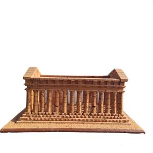 Modello di tempio antico in sughero.Italia,inizio XX secolo.