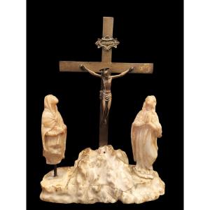 Crocifissione in alabastro.Sicilia,fine XVII secolo.