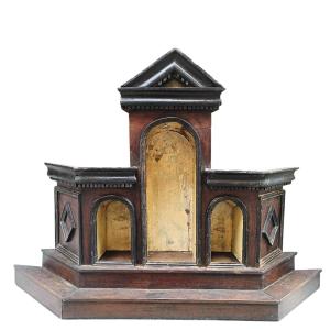 Modello di architettura in legno.Italia,inizio XIX secolo.