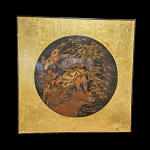Pannello in lacca. Giappone. Periodo Meiji(1868-1912)