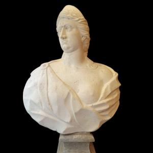 Scultura in marmo di Giunone.Italia,fine XVII secolo. 