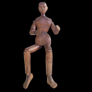 Manichino da pittore in legno.XIX secolo.