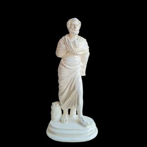 Scultura di Sofocle in terraglia.Napoli,inizio XIX secolo.