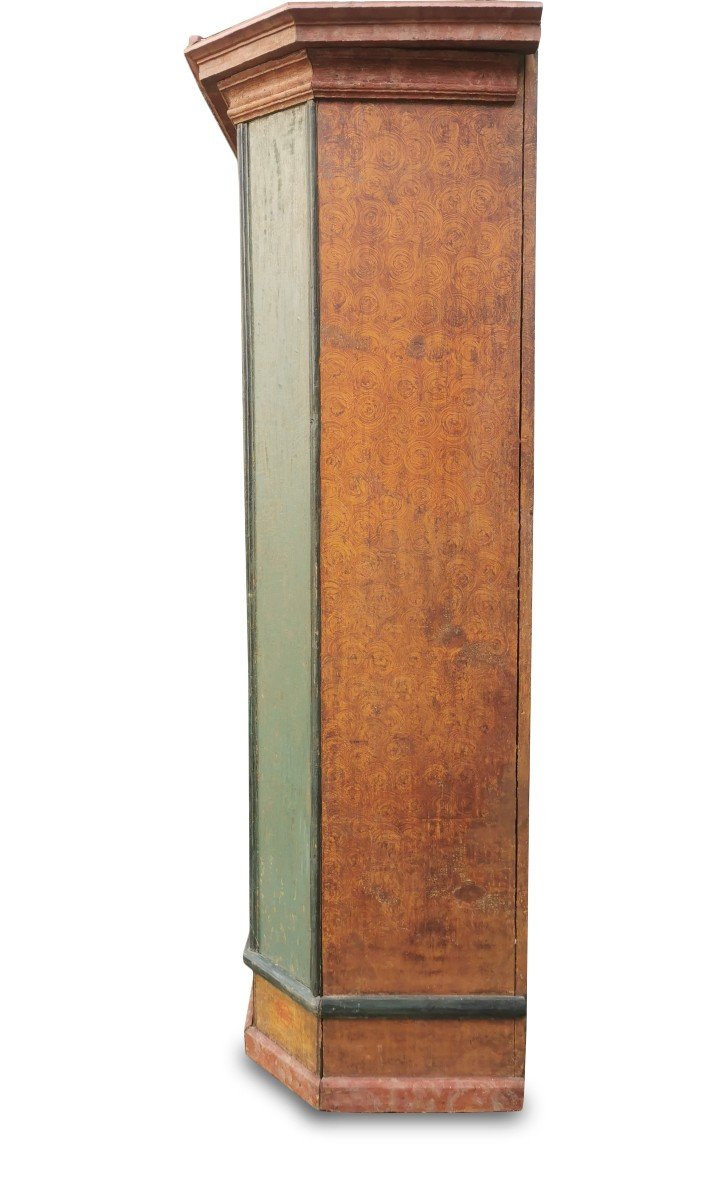 Armadio tirolese verde datato 1782 -photo-2