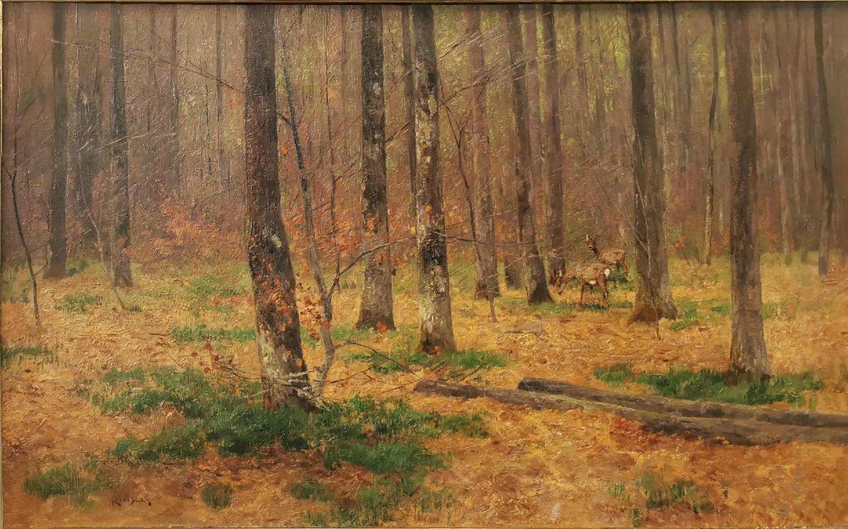 Capriolo nel bosco – Nelson Gray Kinsley (1863 – 1945) 