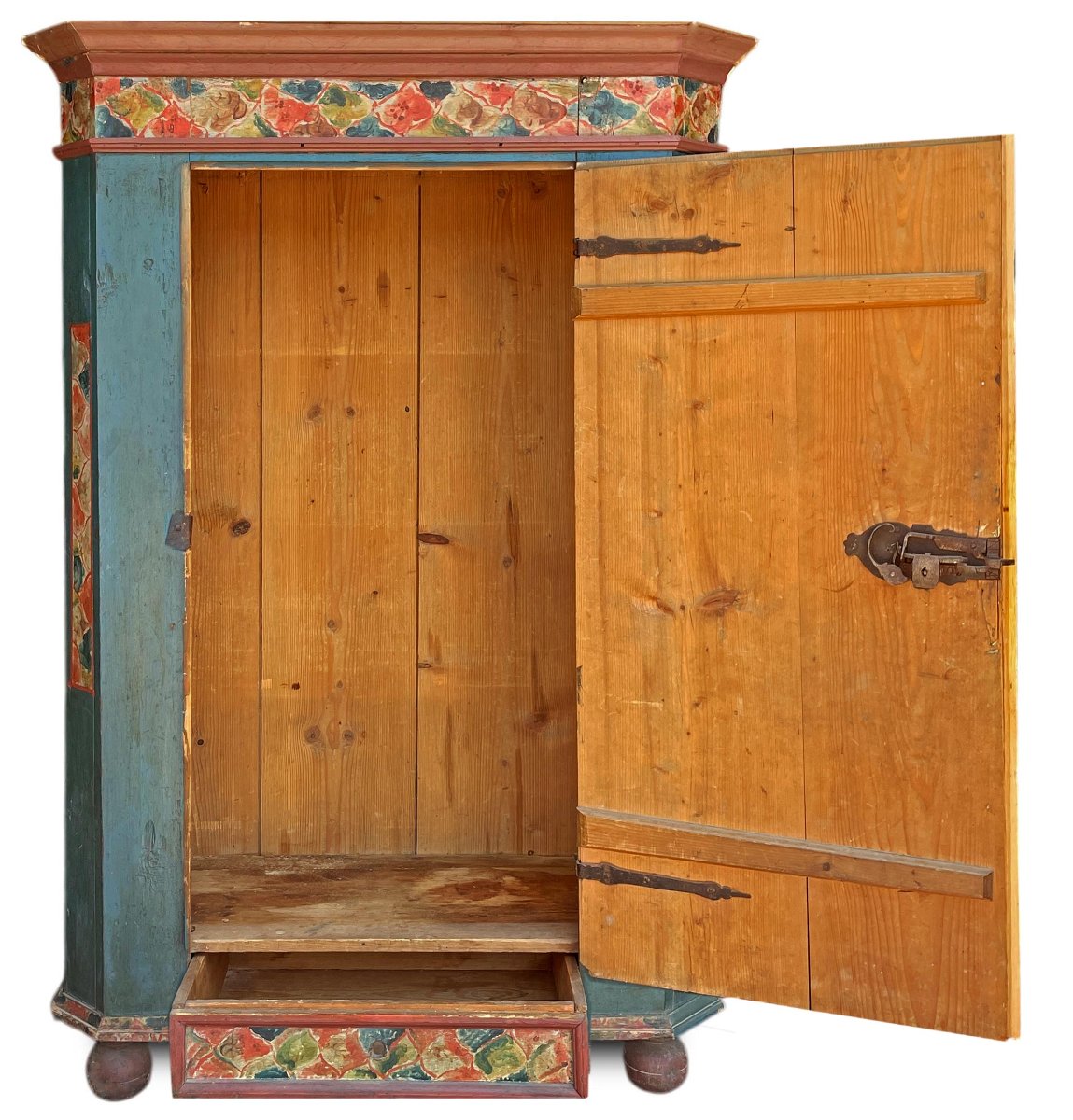 Armadio Tirolese Azzurro, 1750 circa -photo-4