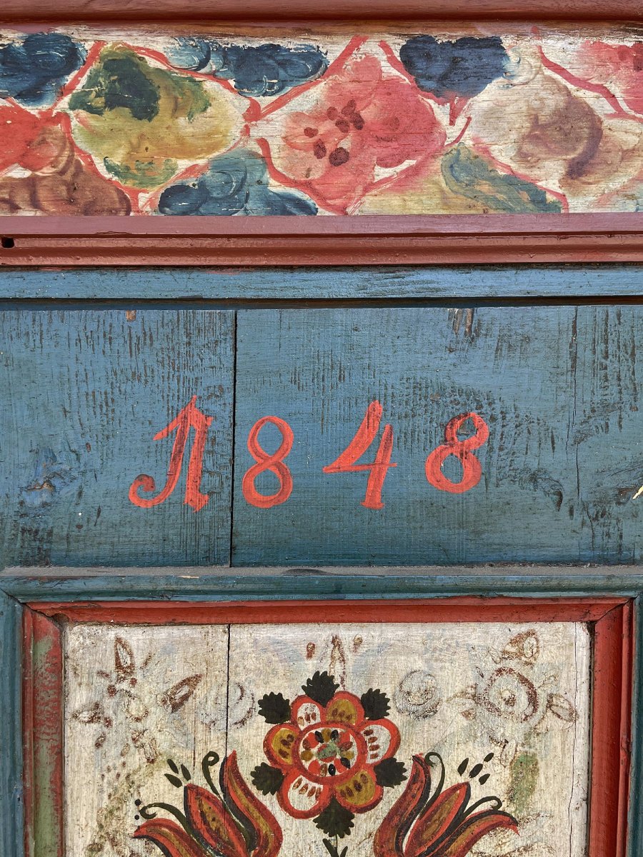 Armadio Tirolese Azzurro, 1750 circa -photo-6