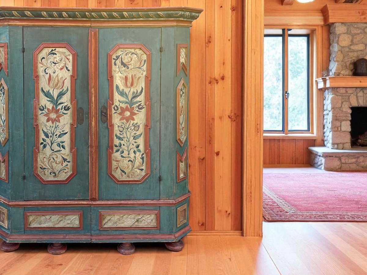 Armadio Dipinto Blu-photo-2