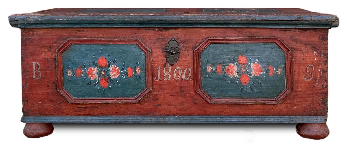 Cassapanca Dipinta datata 1800
