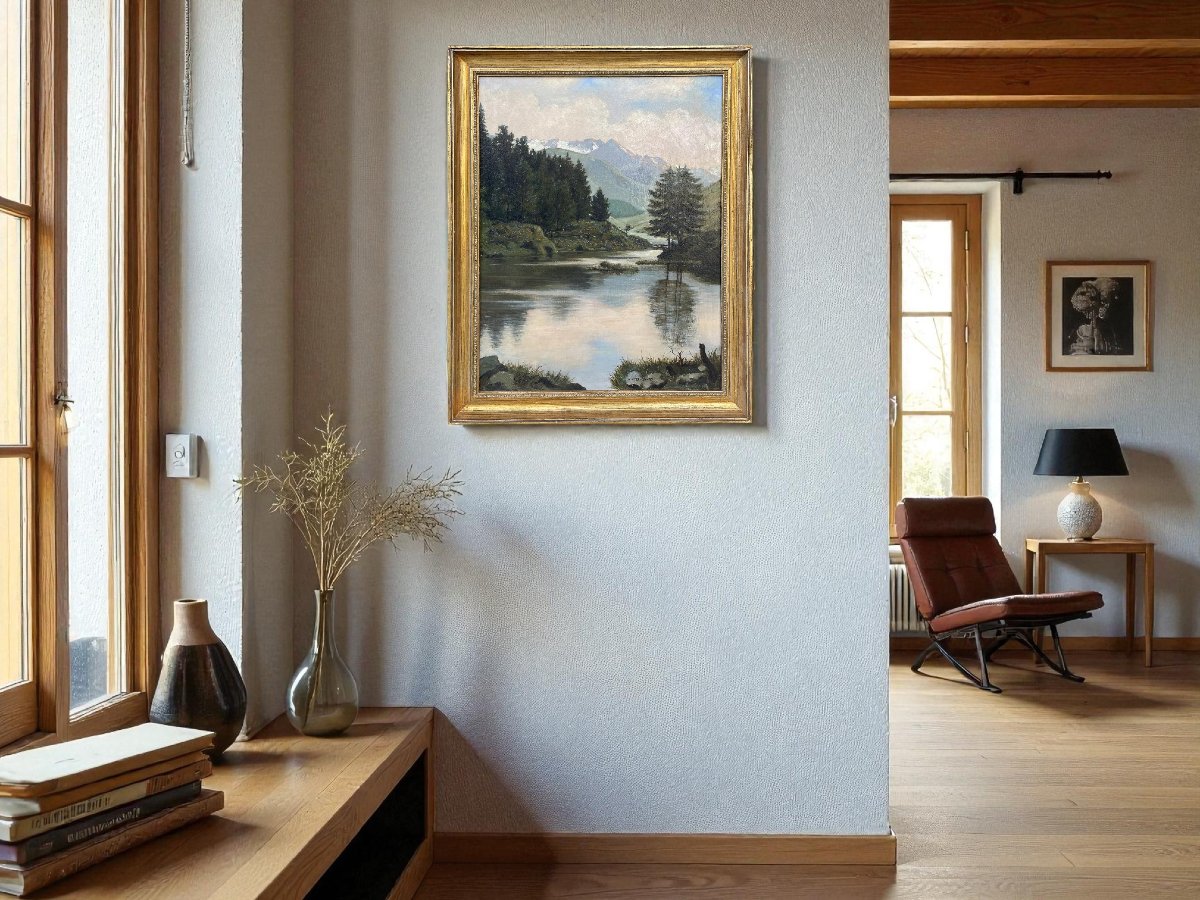 Paesaggio Alpino con Lago nell’Ötztal – August Weber-Brauns-photo-3