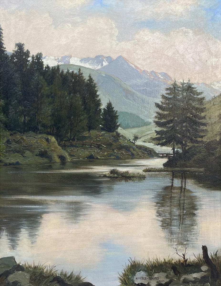 Paesaggio Alpino con Lago nell’Ötztal – August Weber-Brauns-photo-4