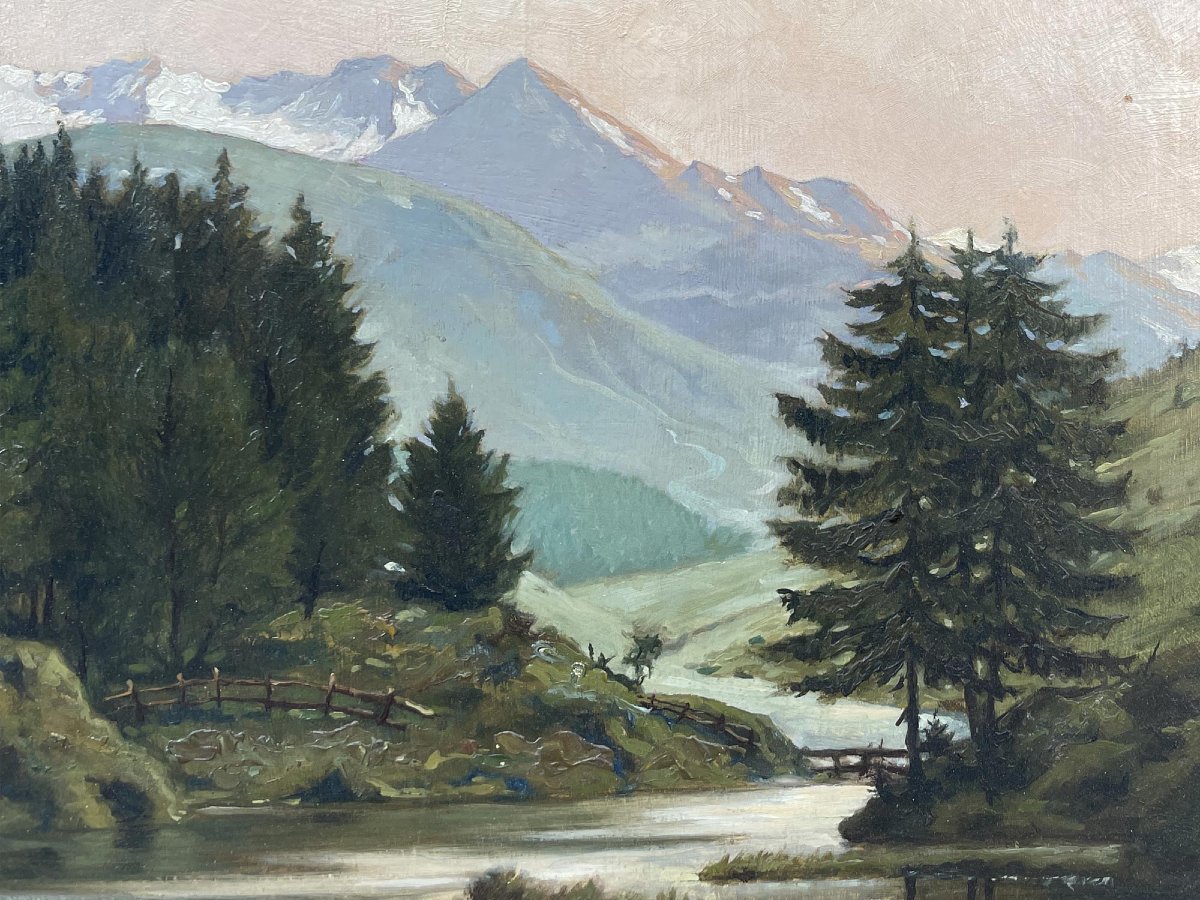 Paesaggio Alpino con Lago nell’Ötztal – August Weber-Brauns-photo-2